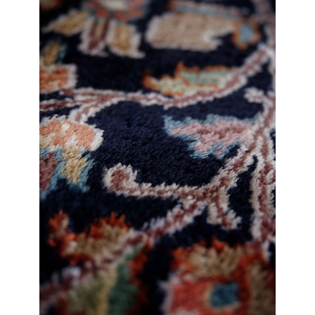 Silk Kashmiri Rug on Cotton Wrap For Sale - Image 9 of 11