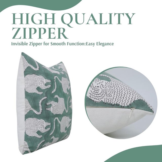 Fabdivine Handmade Block Print Thick Cotton White Lumber Pillow Covers 12x20inches-Mushak Raaj Design For Sale - Image 6 of 9