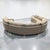 Thayer Coggin 1970s Serpentine Sectional Sofa With Brass Feet For Sale - Image 4 of 11