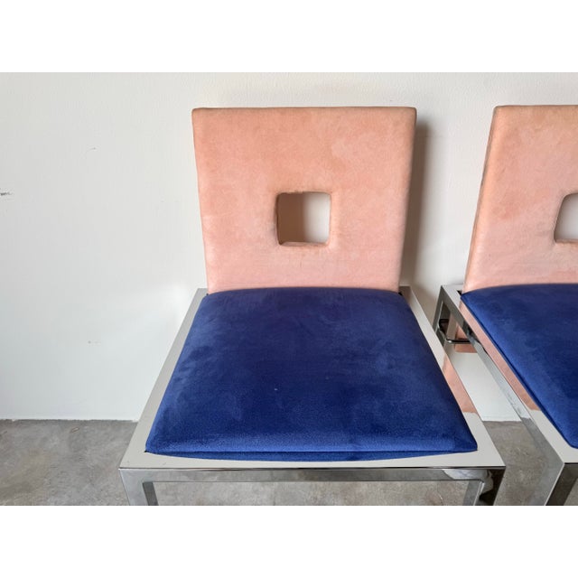 1980s Italian Postmodern Saporiti Accent Chairs – A Pair For Sale In Miami - Image 6 of 12