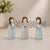 Add a calming, artistic touch to your home with this set of Floral Etched Angel Figurines. Featuring graceful angels...