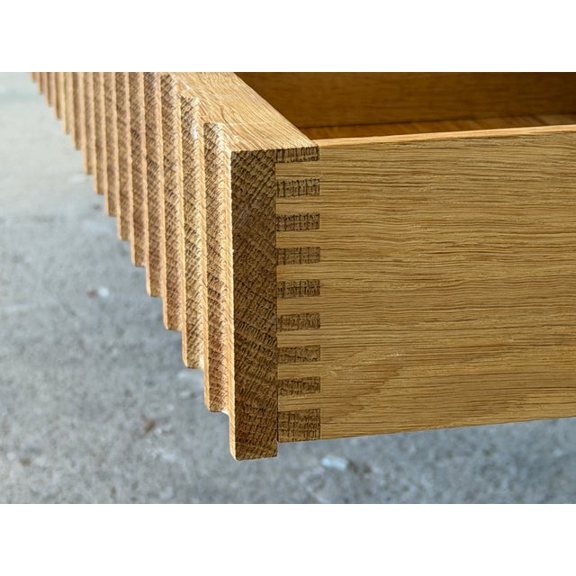 Oak Brutalist Sideboard by Henning Kjærnulf for Nyrup Møbelfabrik, 1960s For Sale - Image 6 of 18