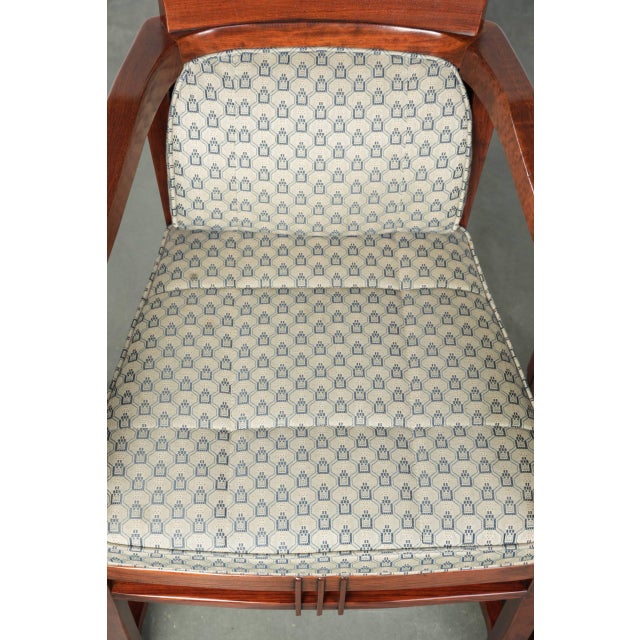 Textile Art Deco Decoforma Series Dining Chairs from Schuitema, Set of 4 For Sale - Image 7 of 18