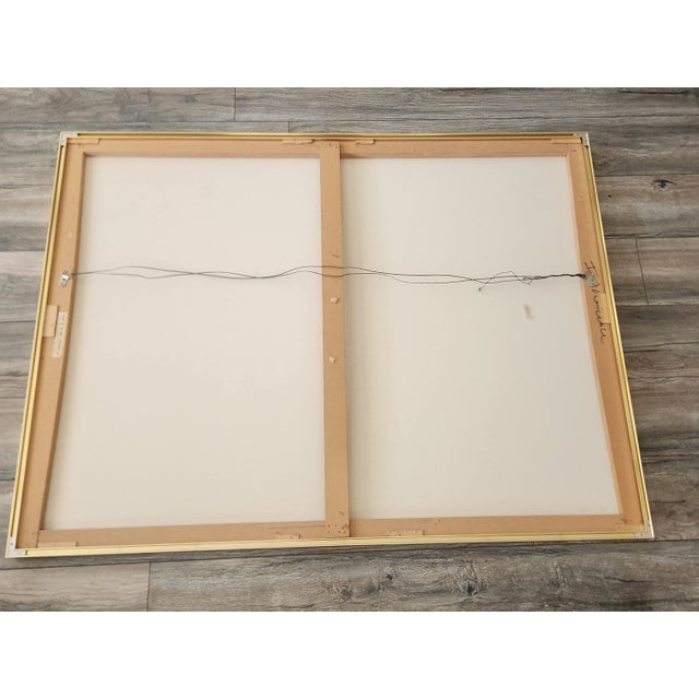 Textile 1970s Large Abstract Pastel Painting Harris Strong Original For Sale - Image 7 of 10