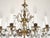 Shabby Chic Antique 8 Light Glowing Glistening Gleaming Brass Cut Lead Crystal Chandelier For Sale - Image 3 of 11