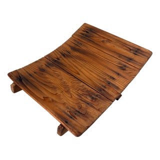 Japanese Wabi-Sabi Wooden Sugi Plateau, 1930s For Sale