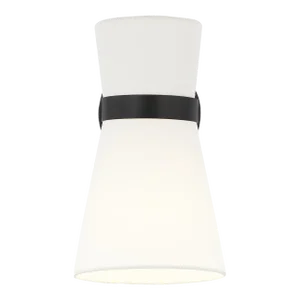 AERIN By Visual Comfort Studio Clark 1-Light Bath Vanity Sconce in Midnight Black
