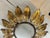 Metal Large Spanish Sunburst Flush Mount in Gilt Metal, 1950 For Sale - Image 7 of 8