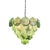 Italian Pendant Light with Green Iridescent Glass Discs from Justfurnituress SRL For Sale - Image 4 of 14