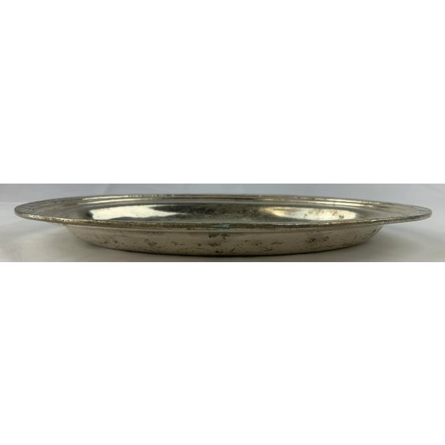 Vintage Waldorf Astoria Silver Plate Oval Tray For Sale - Image 11 of 13