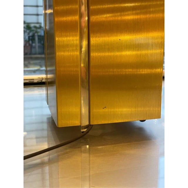 Brass and Steel Lamps, 1970s, Set of 2 For Sale - Image 4 of 12