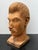 1960s Folk Art Americana Barbershop Carved Wood Bust of a Man For Sale In Detroit - Image 6 of 12