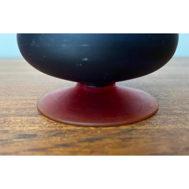 Italian Satinato Series Glass Vase attributed to Carlo Moretti, 1970s For Sale - Image 12 of 18