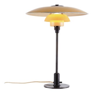 Model Ph 3.5/2.5 Table Lamp in Yellow with Painted Metal Top Shade by Poul Henningsen for Louis Poulsen, 1930s For Sale