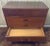 Vintage Mid-Century Modern Walnut 3-Drawer Lowboy Dresser With Brass-Capped Legs and Stylish Black-Gold Handles For Sale In Baltimore - Image 6 of 16