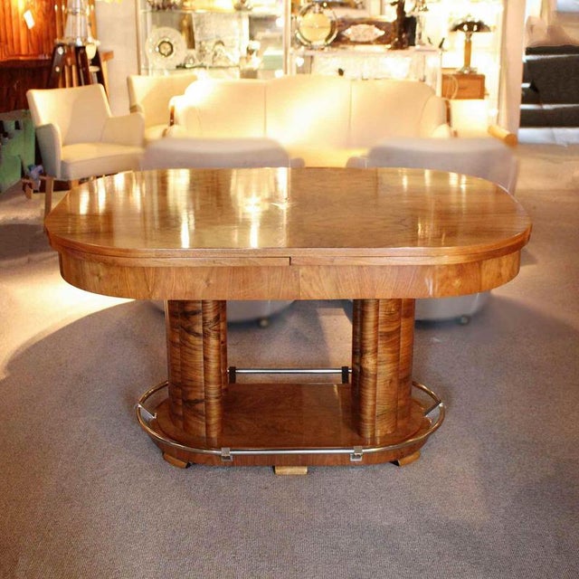 Vintage Art Deco Extendable Table, 1930s For Sale - Image 10 of 10