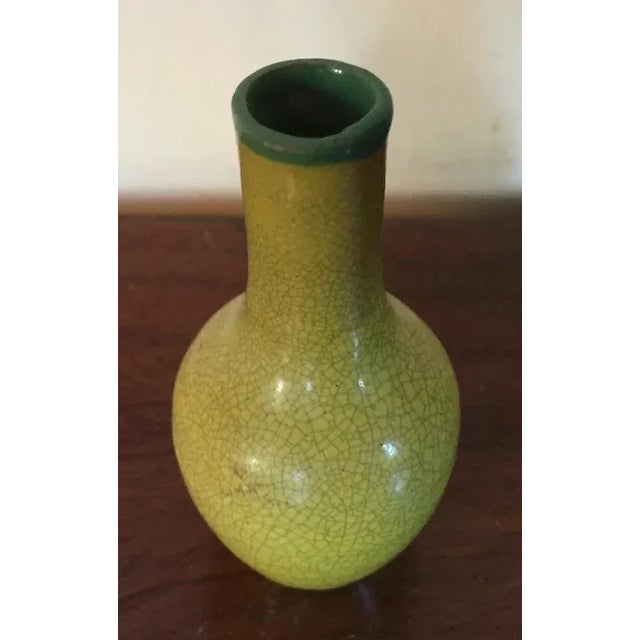 18th/19th Century Chinese Monochrome Yellow Crackle Glaze Vase For Sale In New York - Image 6 of 10