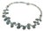 Aquamarine and Sterling Silver Laurel Garland Necklace For Sale