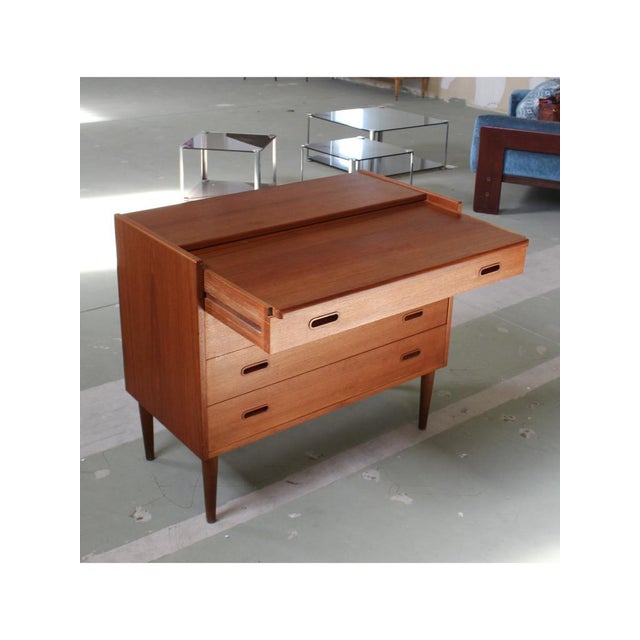 Chest of Drawers with Secretaire, Denmark, 1960s For Sale - Image 12 of 14