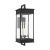 Transitional Chapman & Myers by Visual Comfort Studio Cupertino 4-Light Outdoor Extra Large Bracket Lantern Sconce in Textured Black For Sale - Image 3 of 4