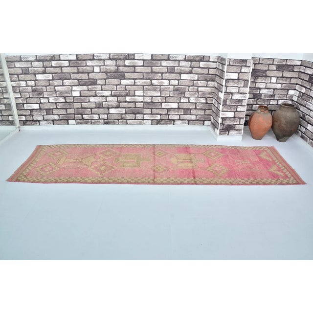 Handmade wool carpet in Turkish Anatolia , Vintage Oushak Rug,Turkish Vintage Anatolian Rug, Handmade wool Rug . One Of...