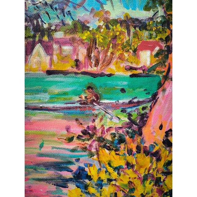 Contemporary Linda Clerget, Solar Harmony, Acrylic For Sale - Image 3 of 8