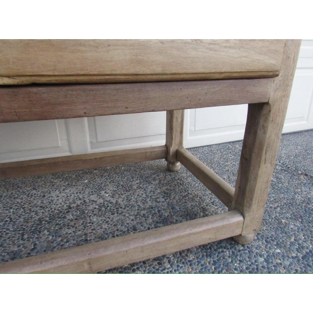 18th Century English Rustic Weathered Oak Table For Sale - Image 17 of 18