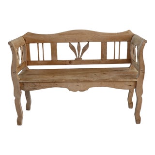 Swedish Pine Bench For Sale