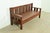 Charles Limbert Limbert Style Antique Mission Oak Arts & Crafts Settle Sofa, Circa 1910 For Sale - Image 4 of 11