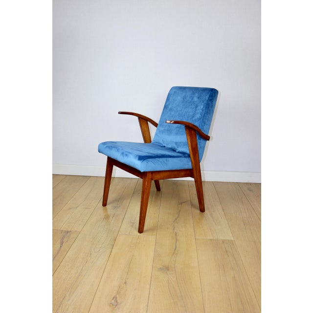 Wood Vintage 300-123 Armchair by M. Puchała, 1970s For Sale - Image 7 of 10