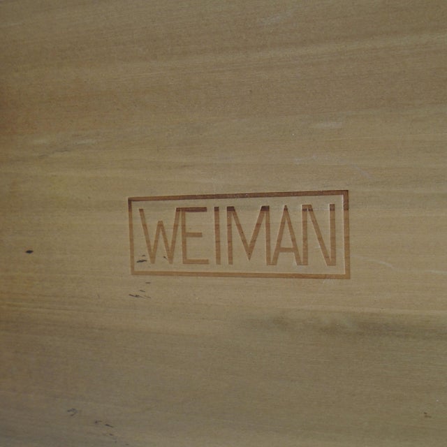 Mid-Century Modern Weiman Walnut Octagon Shape with Pedestal Base Coffee Table For Sale - Image 3 of 12