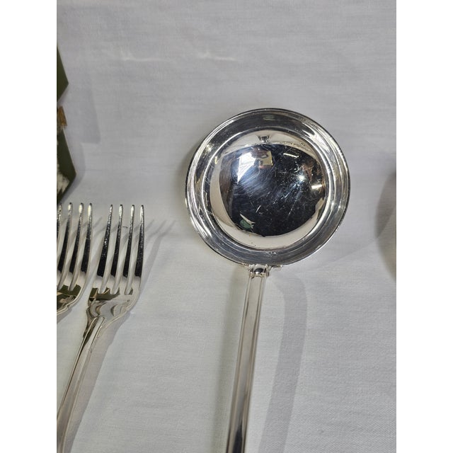 Mid-Century Versailles Flatware in Silver-Plated Metal from Christofle, 1950s, Set of 87 For Sale - Image 12 of 18