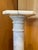 Mid 20th Century Vintage White and Gray Marble Column Pedestal With Light Feature For Sale - Image 5 of 12