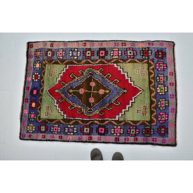 Wool on Wool Vintage Home Decor Rug For Sale In Phoenix - Image 6 of 10
