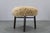 1950s Wooden Stool with Sheepskin Upholstery, 1950s For Sale - Image 5 of 10