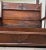 Antique Victorian Eastlake High Back Box Settle Bench With Storage For Sale - Image 11 of 17