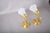 Brass Wall Sconces with Frosted Textured Tulip Glass Shades, 1950s, Set of 2 For Sale - Image 12 of 15