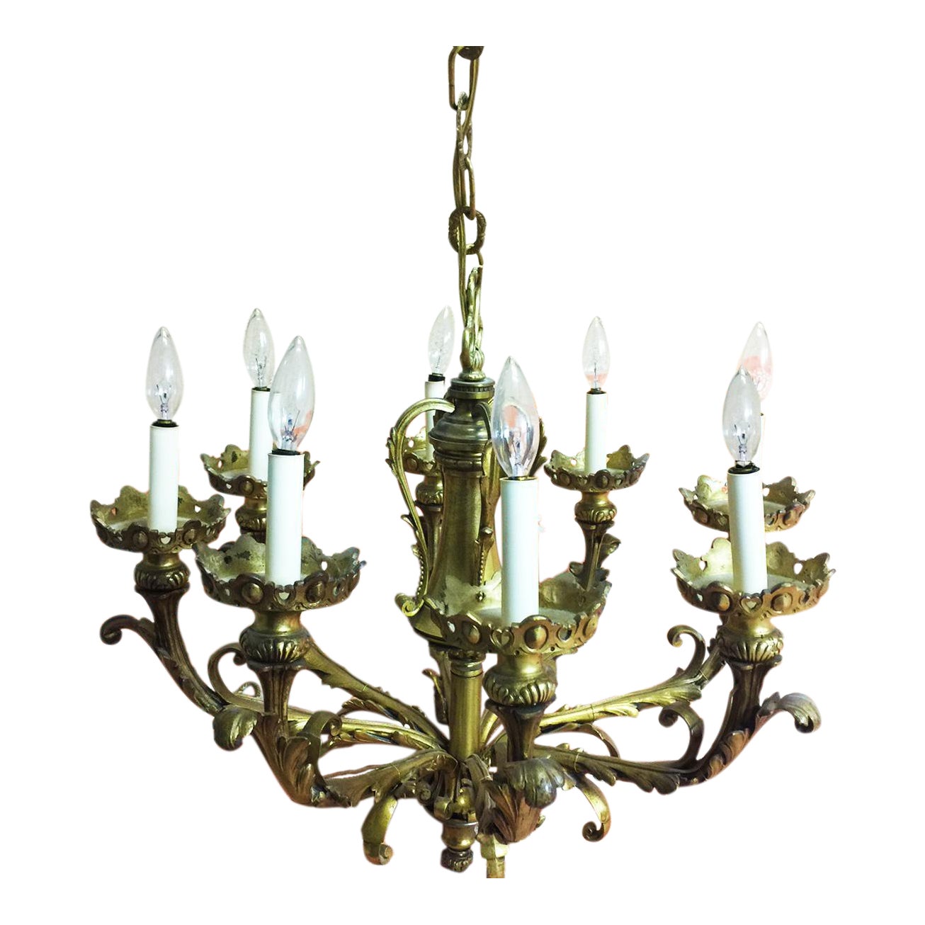 Baroque Revival Cast Bronze Chandelier Chairish