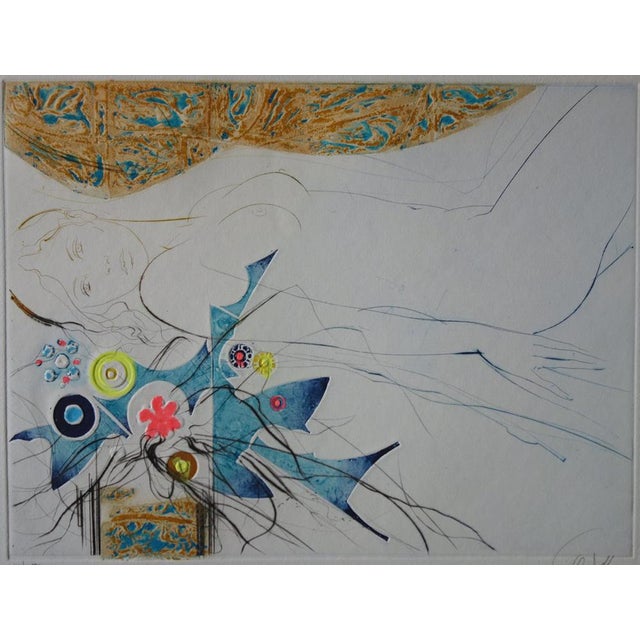 Jean-Baptiste VALADIE Utopia Flower Original engraving and aquatint Signed in pencil Numbered / 50 copies On Vellum 50 x...