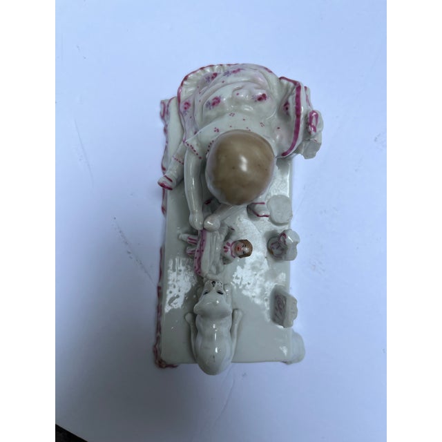 Late 19th Century Antique Porcelain Tug of War Figurine For Sale - Image 5 of 7