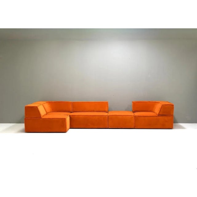 1970s Orange COR Trio Sectional Sofa, 1970s, Set of 9 For Sale - Image 5 of 18