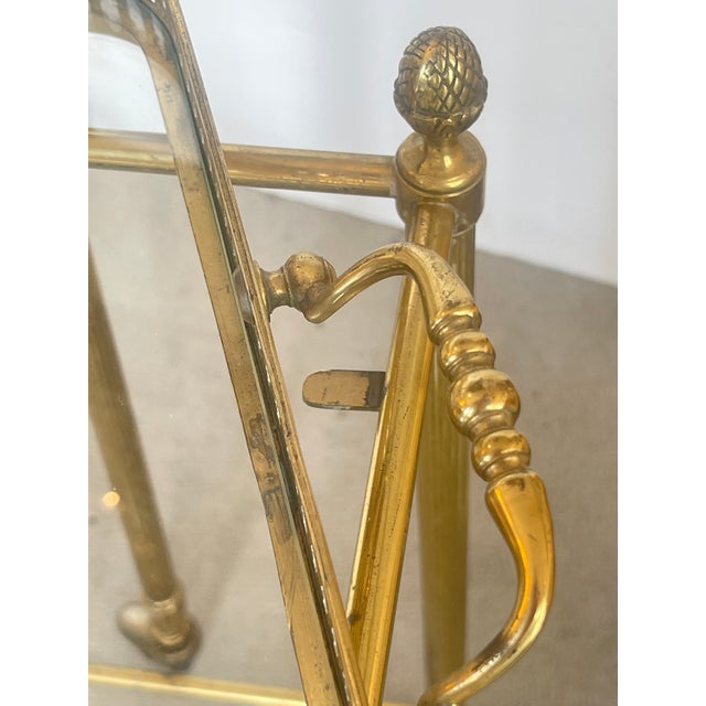 French Neoclassical Style Nesting Bar Carts With Glass Shelves, Maison Bagues For Sale - Image 13 of 18