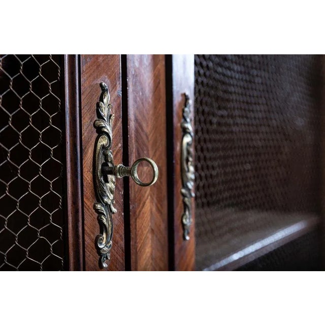 Brown 19th Century French Walnut Armoire or Bookcase For Sale - Image 8 of 17