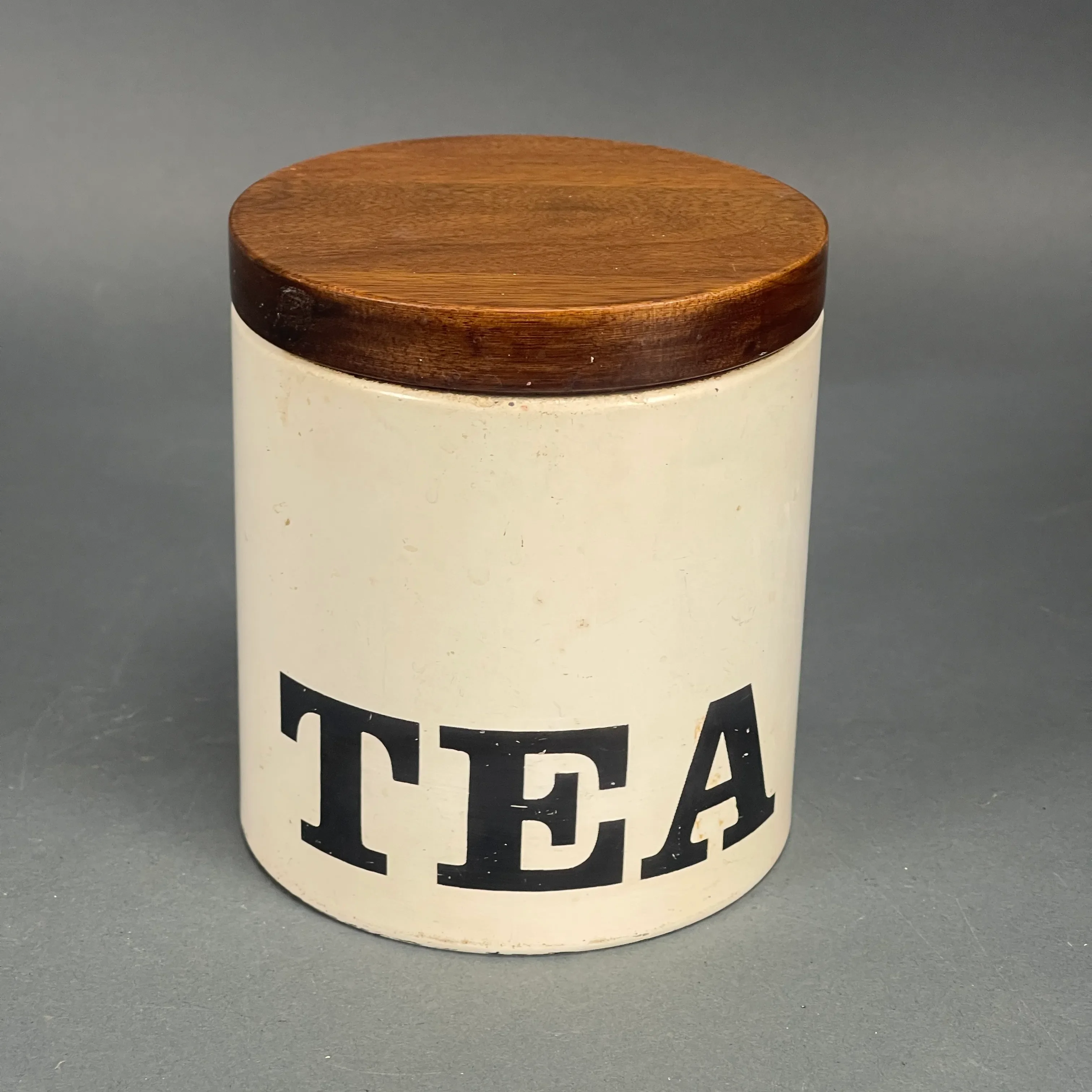 Vintage 70s Ransburg Nesting Tin Canister Storage Coffee, Tea