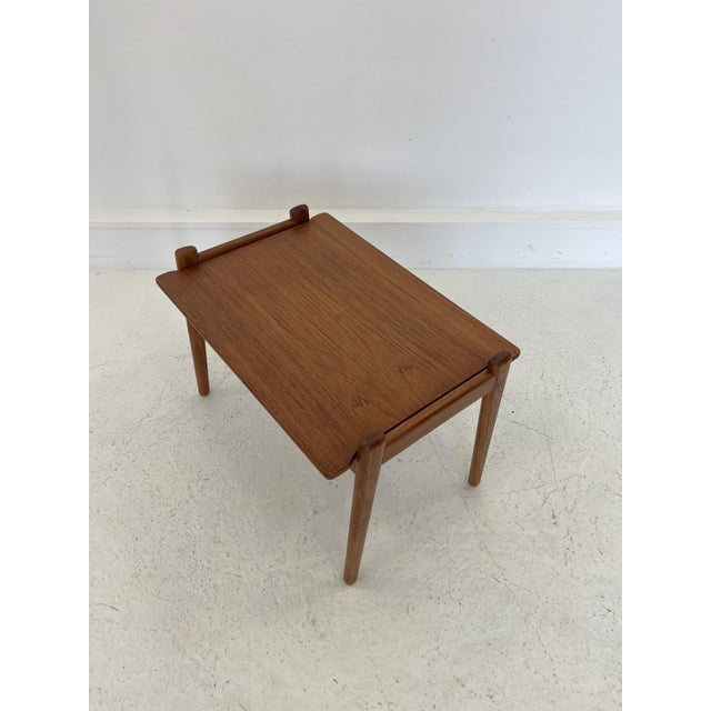 1960s Mid-Century Teak Side Table by Fredrik A. Kayser for Vatne, Norway, 1960s For Sale - Image 5 of 10