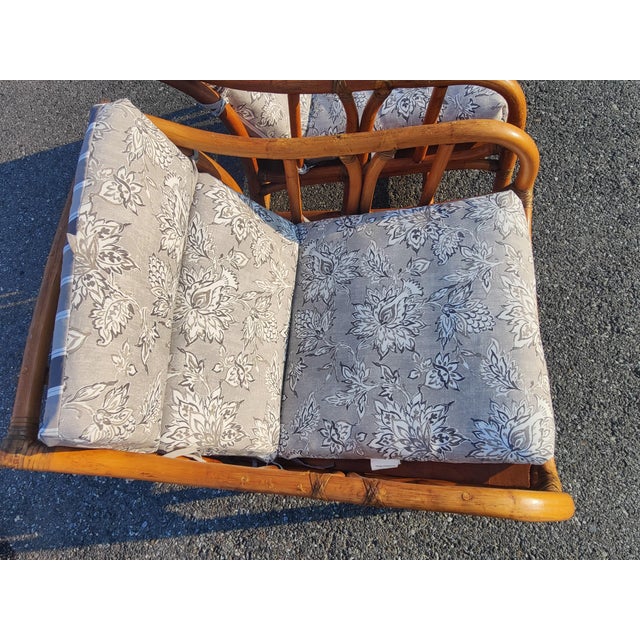 Mid 20th Century Ficks Reed Boho Chic Bamboo Lounge Chairs - a Pair ...