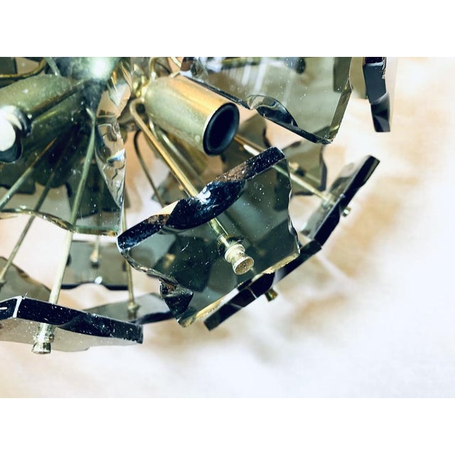 Sputnik Italian Rauch-Murano Glass and Metal from Fontana Arte, 1960s For Sale - Image 16 of 18