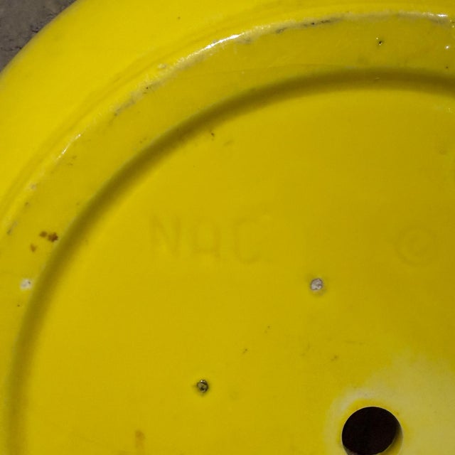 Yellow Vintage Mid-Century Modern "Ufo" Style Yellow Ceramic Bowl Planter For Sale - Image 8 of 14