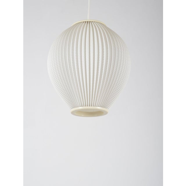 1960s Danish Pearl Shade Hanging Lamp attributed to Lars Schiøler for Hoyrup, 1960s For Sale - Image 5 of 6