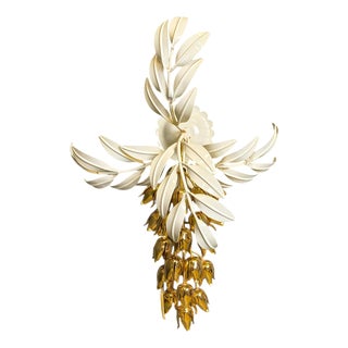 Vintage Floral Wall Lamp from Hans Kögl, 1970s For Sale